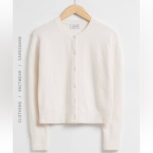 & Other Stories Ivory Cardigan Sweater